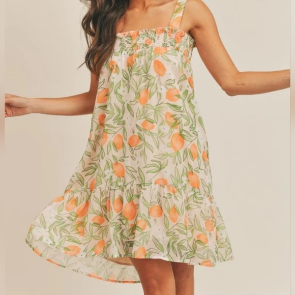 Sadie & Sage -LEMON GARDEN MIDI DRESS - Picture 3 of 4